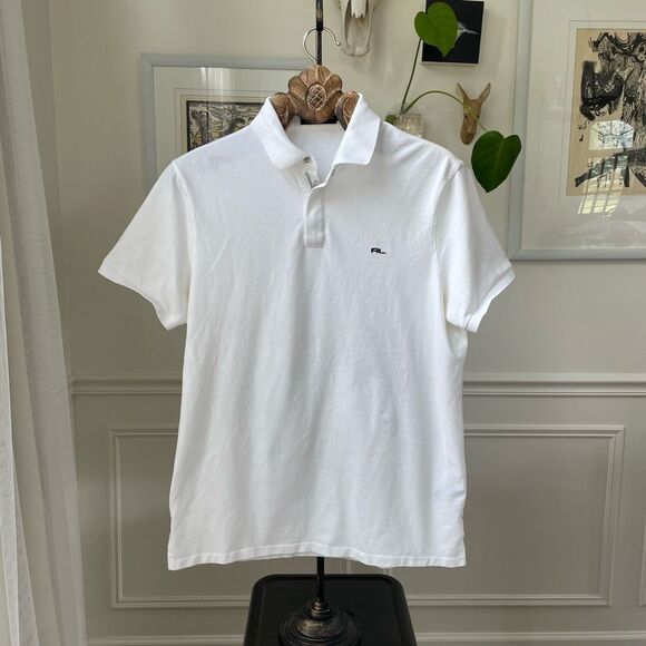 Ralph Lauren Other - Ralph Lauren Black Label White Polo Golf Shirt Zip Neck M
